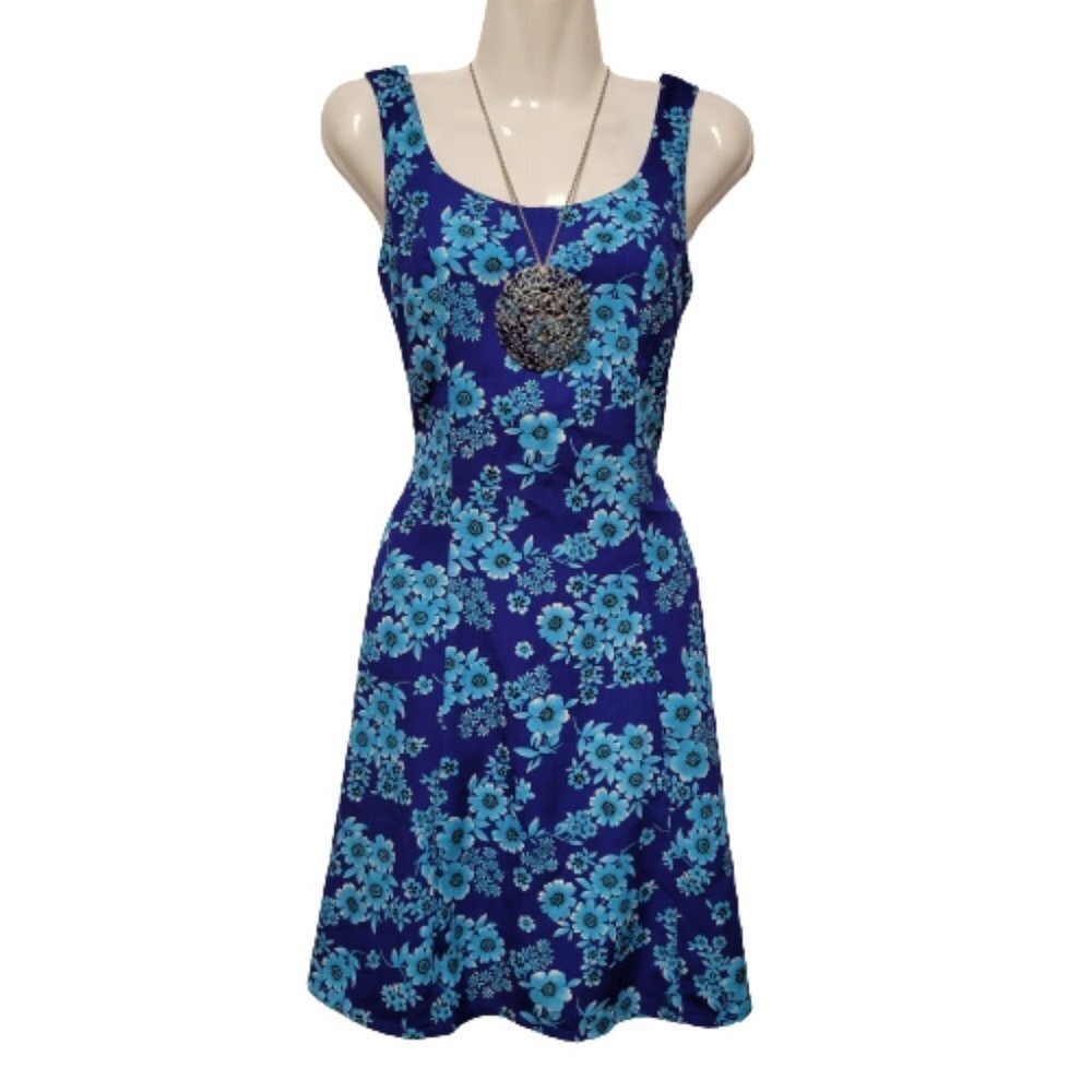 Blue Floral Dress Size S